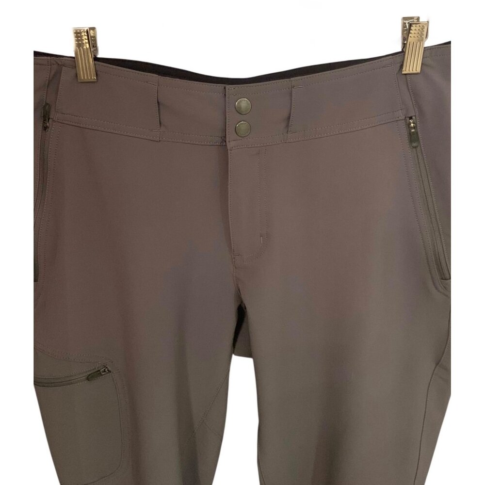 COLUMBIA Solid Gray Wildsee Soft Shell Women's Outdoor Hiking Pants Size 12 - Picture 3 of 9
